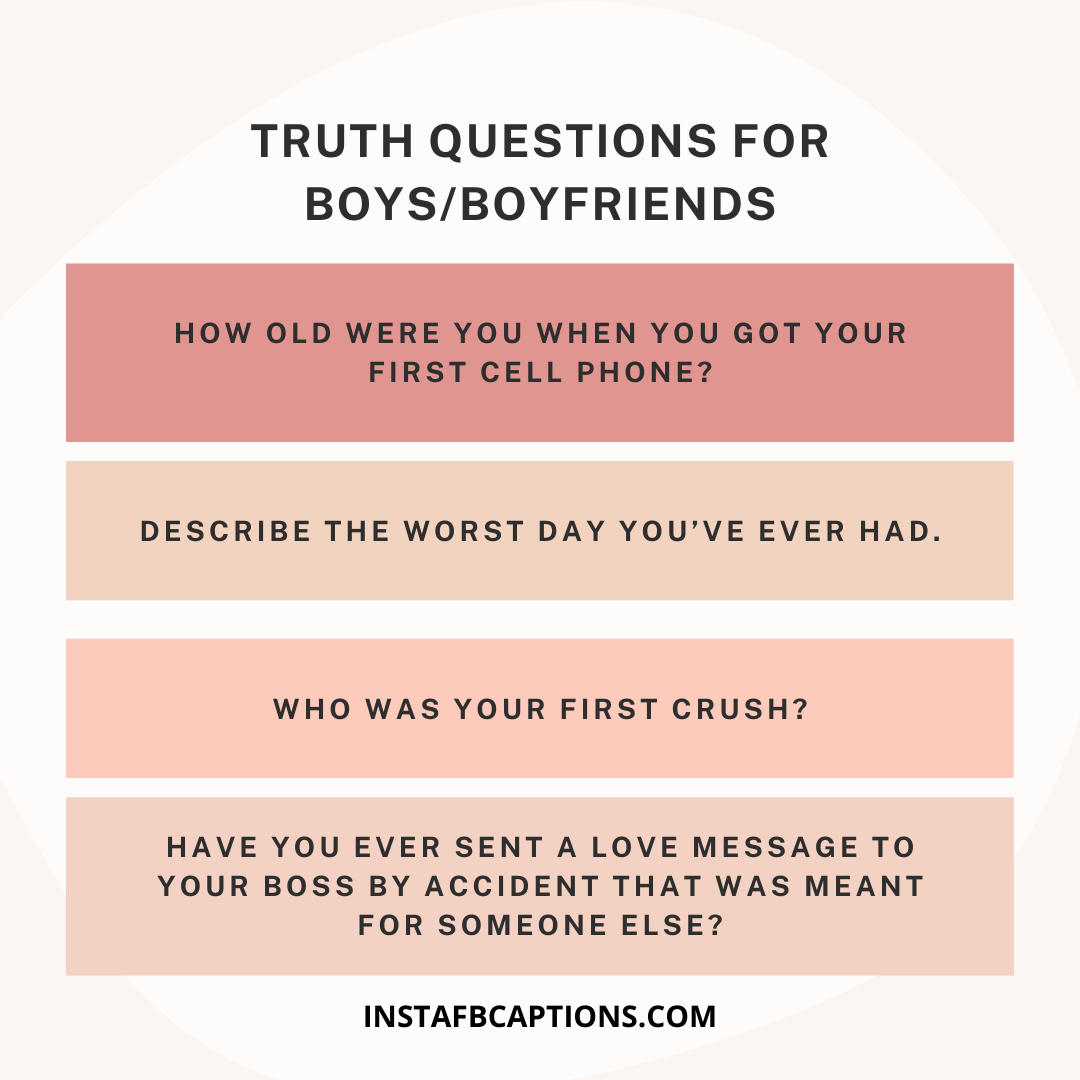 Truth Questions For Boys Boyfriends  - Truth Questions for Boys Boyfriends - 1000+ QUESTIONS for Truth Or Dare Game