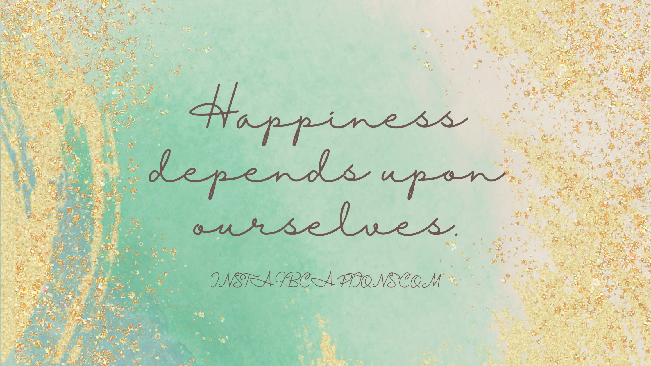 Happiness depends upon ourselves.  - Motivational Quotes for Instagram Bios - [Motivational] Captions For Positive Instagram Posts in 2023