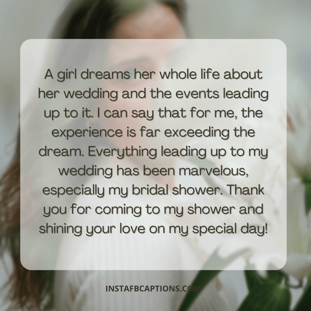 98 BRIDAL SHOWER Instagram Captions and Quotes in 2023