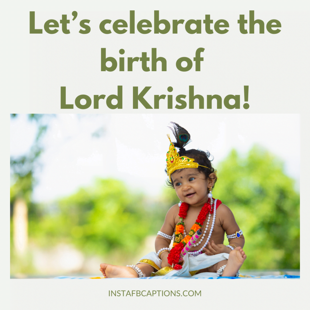 [New Captions] Janmashtami Captions for Instagram 2024
