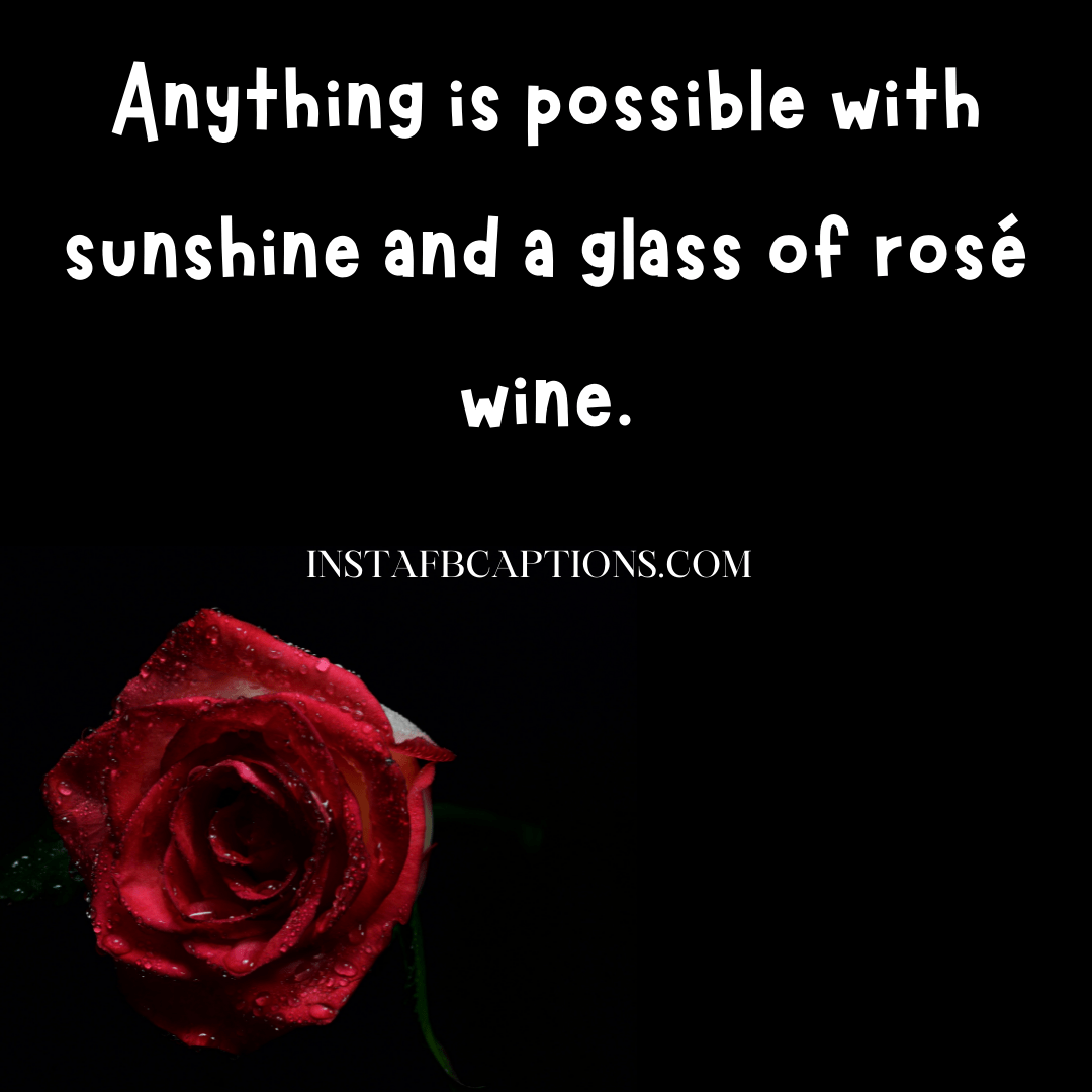 Rose Wine Captions   - Rose Wine Captions   - 99+ Classiest Captions for Wine Lovers in 2023