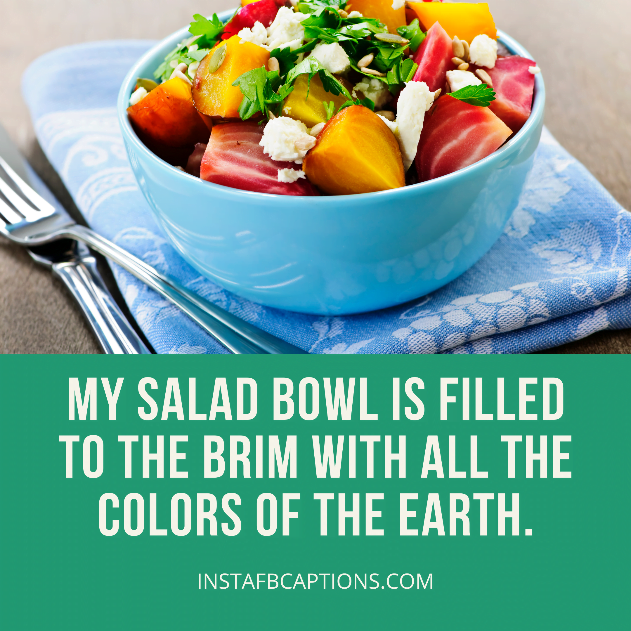 Vibrant Captions For Pictures Of Colorful Salads  - Vibrant Captions for Pictures of Colorful Salads - 130+ SALAD Instagram Captions for a Healthy Diet Picture in 2022