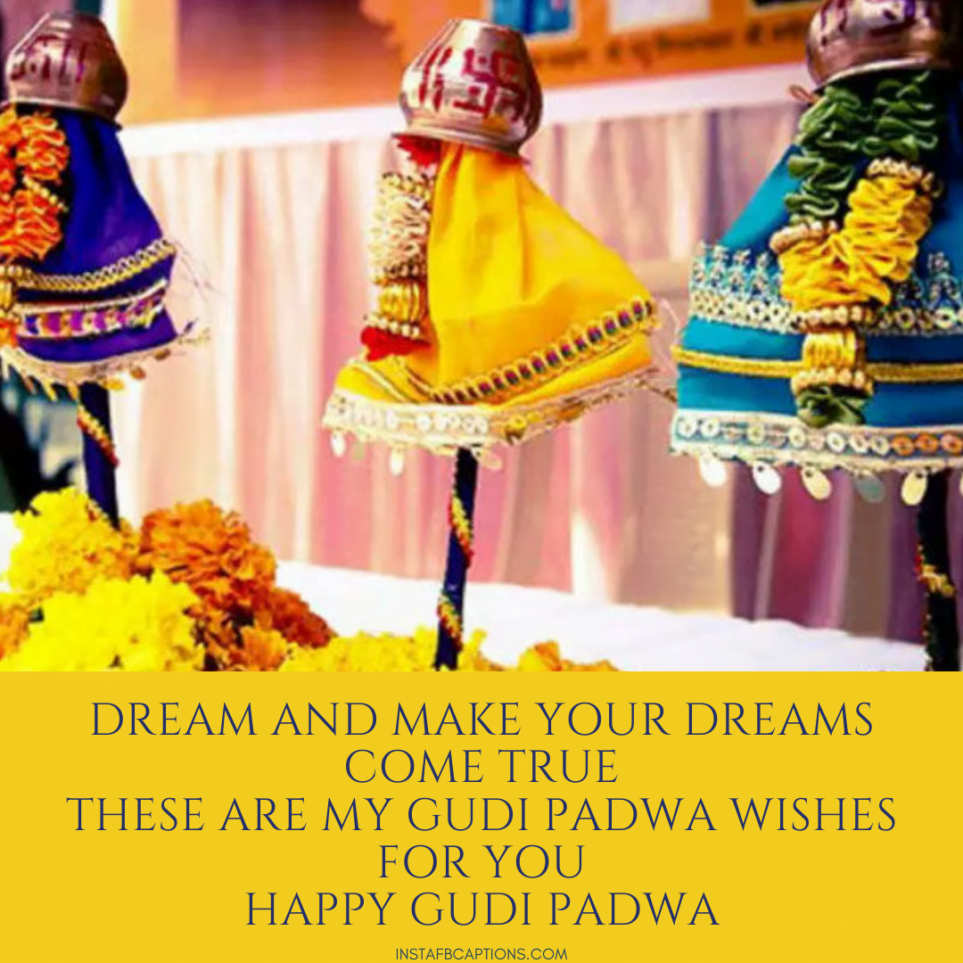Greetings Of Gudi Padwa To Family And Friends  - Greetings of Gudi Padwa to Family and Friends - GUDI PADWA Quotes &#038; Captions for Instagram Pictures in 2022