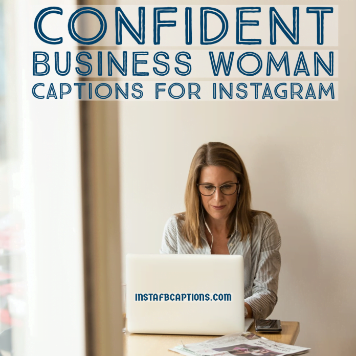 Confident Business Woman Captions