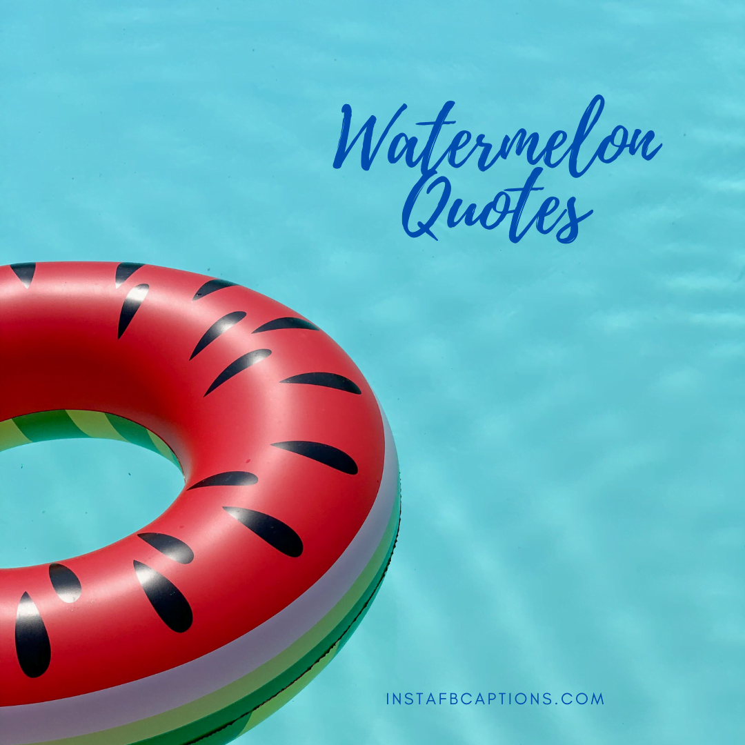 Watermelon Quotes  - Watermelon Quotes - Watermelon Captions and Quotes for Juicy Summer in 2023