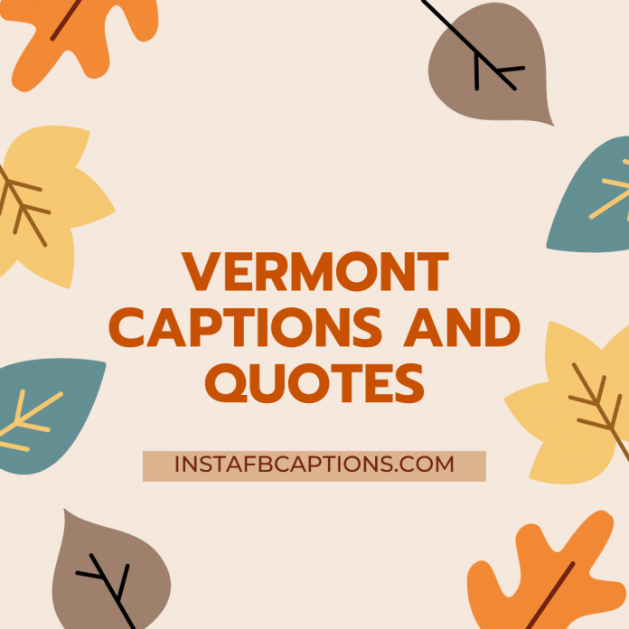 Vermont Captions And Quotes