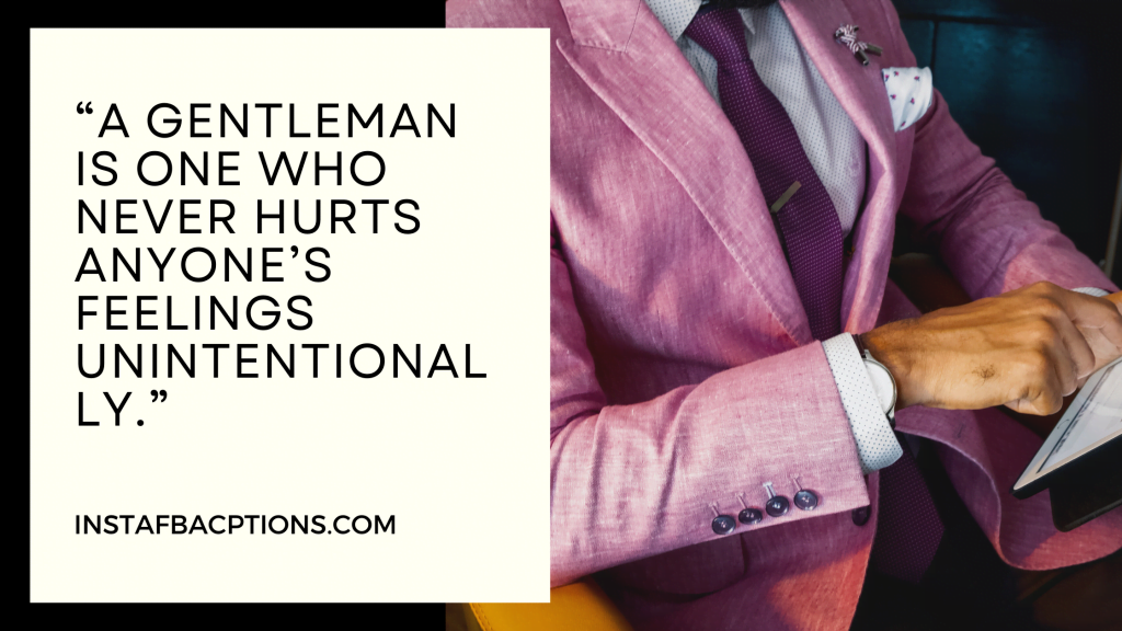 [New] Gentleman Captions Quotes for Instagram in 2024
